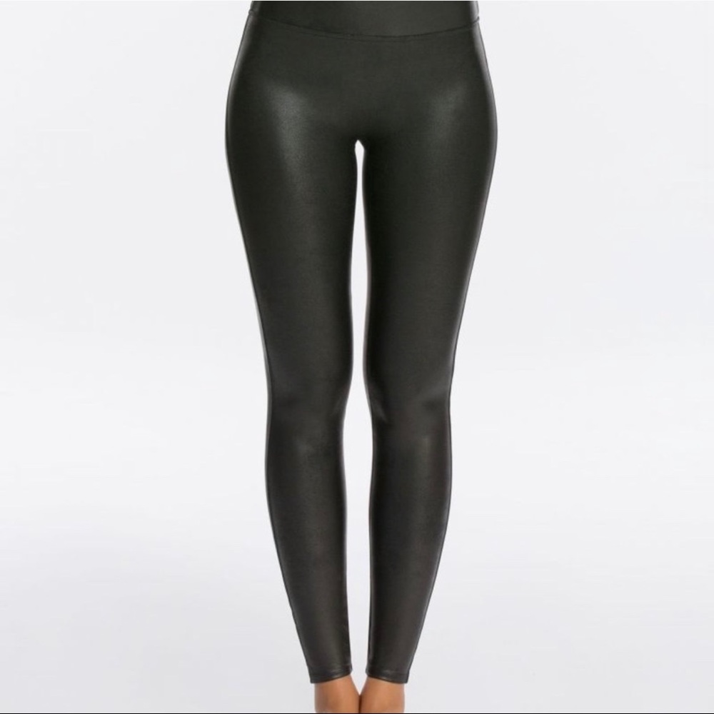 Spanx pleather leggings